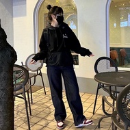 Korean IAB Studio Hooded Pullover Sweatshirt - Loose Fit with Fleece Lining