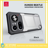 XUNDD ShockProof Case for Nothing Phone 4A Pro/4A/3/3A Pro/3A Anti-Yellow Case