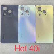 AAAA Quality For Infinix Hot 40i X6528B X6528 Back Battery Cover Housing Case Repair Parts