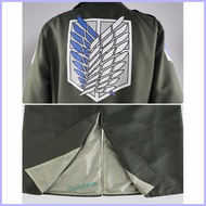 ☎ ✟ Anime Attack on Titan 4 Season Mikasa Ackerman Survey Corps Uniform Set Cosplay Costume
