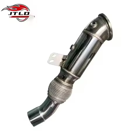 Polished Stainless Steel Performance Downpipes for BMW B58 Engine Fits G30/F30/F32-540i/340i/440i/55