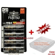 Fujitsu AA Battery min 2450mah - 2550mah Rechargeable contents 4 A2 JAPAN