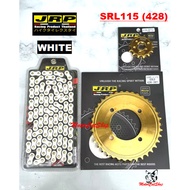 Rantai JRP (WHITE) Sprocket JRP (GOLD 428) Set Yamaha SRL115-Fi JRP Thailand