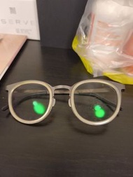 lindberg牛角圓框眼鏡47 25