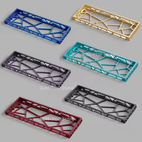 Holy60 Wooting 60HE GH60 Hollow Aluminum Keyboard Case Shell 60% Keys Layouts For Mad 60he Rakka hm6