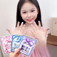 Nail Art Paste H1076 Set of 12 Pcs 3d False Nails Manicure Plus Nail File Beautiful Nail Care Sanrio