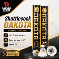 DAKOTA Shuttlecock 12 Speed 78 – Badminton Shuttlecock Weight 4.9g