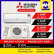 [FREE SHIPPING] Mitsubishi Mr. Slim R32 Non-Inverter Air Conditioner, JR Series, (1.0HP/1.5HP/2.0HP/2.5HP), MS-JR10VF / MS-JR13VF / MS-JR18VF / MS-JR24VF