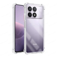 For Poco F6 pocoF6 Pro Airbags Buffer Full Protection Case For Xiaomi Poco F6 Pro F6pro Clear Soft T