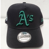 HIJAU Baseball Cap Ahtletics A'S era new 9fifty Black Embroidery Green Unisex streatwear A-Frame