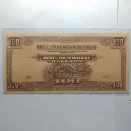 Uang Kuno 100 Dollar 1942-1944 Japanese Government Malaya Borneo