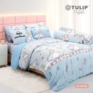 TULIP รุ่น TULIP Delight Alice พิมพ์ดิจิตอล DLD039 ลิขสิทธิ์แท้ดิสนีย์ ชุดเครื่องนอน ผ้าปูที่นอน ผ้า