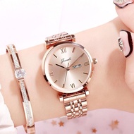 [Aishang watch industry]Grande ใหม่สไตล์แฟชั่นผู้หญิงนาฬิกาสแตนเลสที่เรียบง่ายธุรกิจสุภาพสตรีนาฬิกากันน้ำสบายๆหญิงนาฬิกาควอทซ์