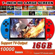 Game Consoles X12 Plus 7" 16GB Retro Handheld 10000 Games Video Console LCD dual joystick portable h