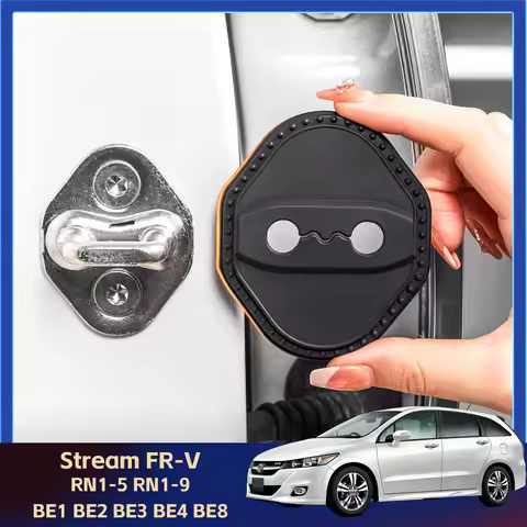2/4Pcs Silicone Car Door Lock Cover Protective Decoration Case For Honda Stream RN1-5 RN1-9 FR-V BE1