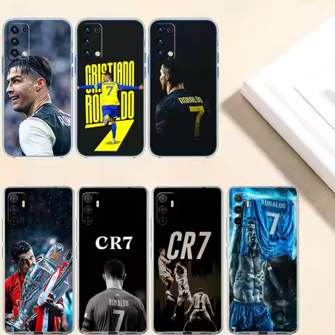 Star Football C-Cr7 Transparent Phone Case for Motorola Moto G7 G8 G9 G84 G85 G73 G24 G15 Z2 Play Po