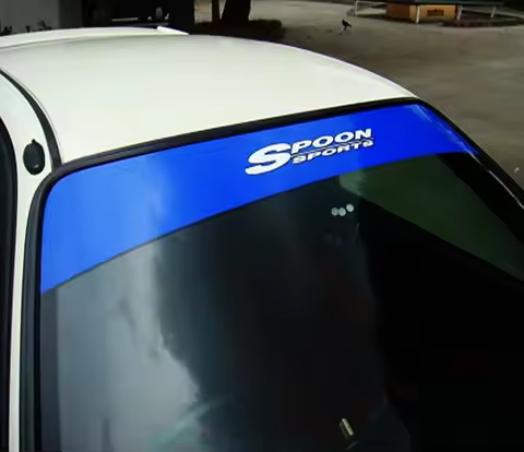 Car Styling Vinyl Auto Front Windshied Sticker Decal for GK5 JDM Spoon Sports