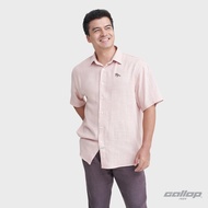 GALLOP : LINEN CASUAL SHIRT เสื้อเชิ๊ตผ้าลินินแขนสั้น รุ่น GW9033 สี Rose gold - โอรส / ราคาปกติ 1490.-