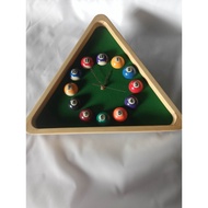 TRIANGLE BILLIARD CLOCK/ RELO SA BILYARAN/ BILLIARD ACCESSORIES