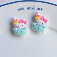 น่ารัก Sanrio การ์ตูนไอศกรีมรูปต้นไม้ตู้เย็นตกแต่งแม่เหล็กสติ๊กเกอร์ สติกเกอร์ตู้เย็นน่ารัก