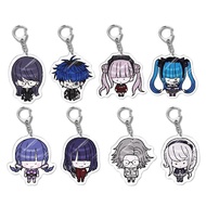 Hundred Line Last Defense Academy Anime Girls Key Chain transparent mica