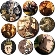Cartoon Character Erwin Smith Soft Button Pin Anime Erwin Smith Brooch Creative Badge for Backpack C