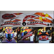 Boss sticker - Repsol full face helmet Decal