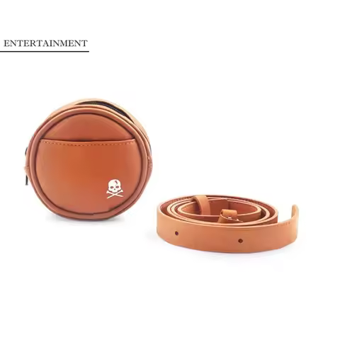 Leather Golf Waist Bag Tee Holder Protective Golf Storage Case Portable 4 Balls Capacity Golf Ball S