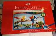 Faber-Castell 紅色系 水性色鉛筆36色 鐵盒