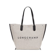 Genuine Longchamp Fashion women bags Canvas and leather long handle shoulder bag Deformed tote bag Top-Handle Bag size L 10090HSG037 made in france