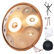 18 22นิ้วปราสาททองคำ9 10 12โน๊ตลิ้นทอง Drump กระทะมือ Handpan H Ang สแตนเลสสตีลกลอง G D ตราชั่งย่อยก