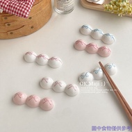 Creative Chopstick Rest Household High-End Chopstick Rest Holder Ceramic Bow Chopstick Rest Holder C