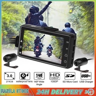 Motorbike Dash Cam DVR Front+Rear View Dash Camera Motorcycle Dash Cam Video Recorder View Waterproo