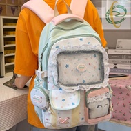 At0 Kawai Ita Bag Rucksack Doll Display Transparent Rucksack Sweet Girl Student School Bag Female La