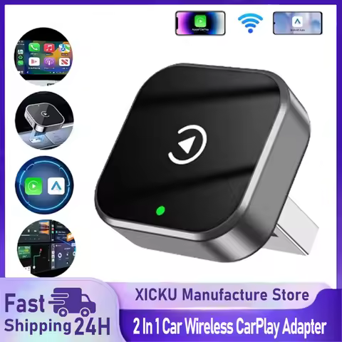 2025 Upgrade Wireless CarPlay Adapter Wired CarPlay To Wireless Mini USB Design for Cars With Built-