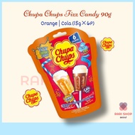 [CHUPA CHUPS] Fizzy DRINKS  Candy 90g (15g×6P) 55Kcal   Orange | Cola   /  Soft Drink