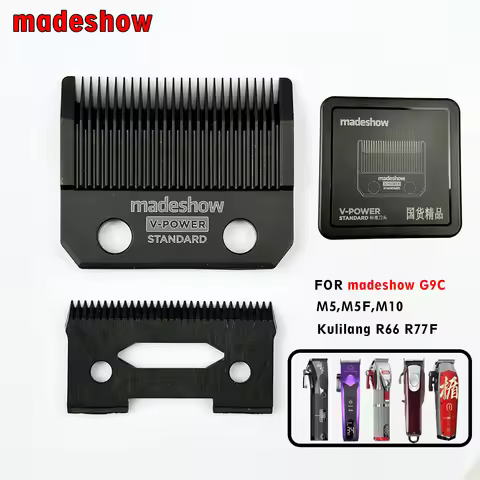 Madeshow Kulilang Standard Blades G9C M5F M10 R66 R77F Hair Clipper V-POWER Blade Trimmer Replacemen