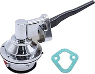 Chrome Aluminum Mechanical Fuel Pump for Big Block Ford BB 429/460 V8 Engine, 6 PSI 1/4” NPT Inlet/O