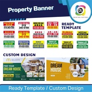 Property Banner Bunting Printing - Ready Template
