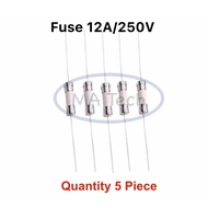 Fuse 12A250V 12A250V Ceramic 12A/250V Mouse Tail 1 Set There Are 5 Pieces.