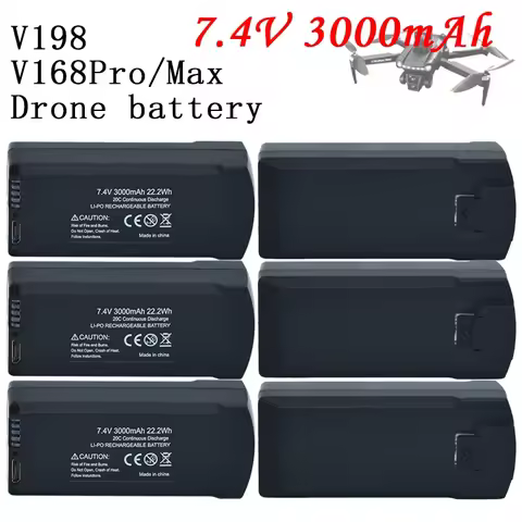 Original 7.4V 3000mAh Lipo Battery V198 8K drone battery, suitable for V198 MAX PRO RC quadcopter sp