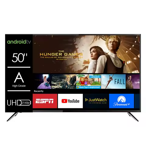 Flat Screen 4K UHD LED TV 50 Inch Android 14 15 Smart TV 55 65 75 85 Inch LCD LED TV Television