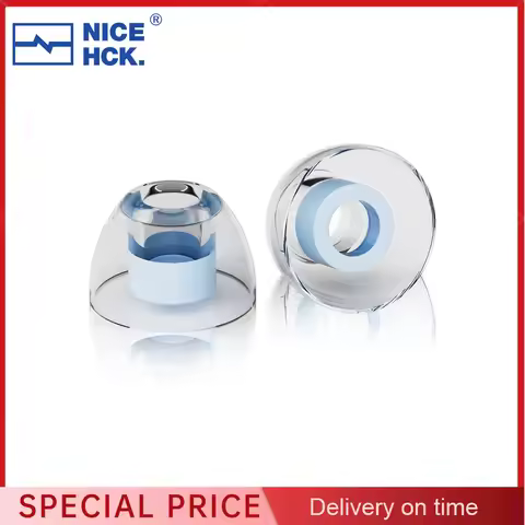 NiceHCK C04 Liquid Silicone Ear Tips Noise Isolating Soft Expand Soundstage Clear Layers Eartips for