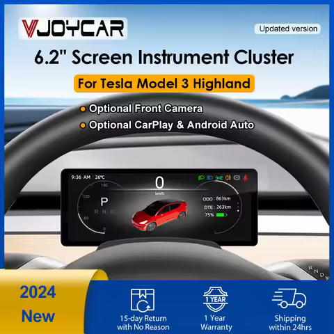 2024 Newest for Tesla Model 3 Highland Display HUD Performance Speed Instrument Optional CarPlay And