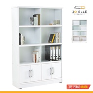 Jo ELLE - Howard 6 Compartment File Cabinet with Glass / Display Cabinet / Bookshelf / Bookcase / Al