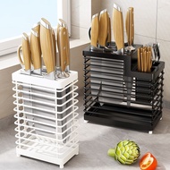 Kitchen Knife Rack Desktop Knife Board Rack Wall-Mounted Knife Rack Chopstick Holder Integrated Stor