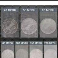 Kawat Nyamuk / Wiremesh - Mesh 60 / 80 / 100 / 150 / 200 Stainless SS304 lebar 1m x panjang 1m lari