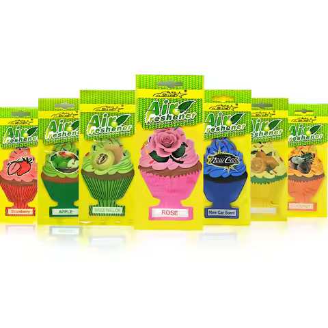 4/8/16pcs Cupcake - Shaped Car Air Freshener Set, 7 Unique Scents, Long - Lasting Fragrance for Vehi