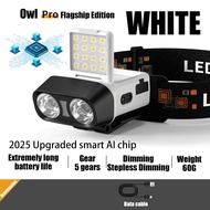 Tropicana 360 Headlamp Boleh dicas semula Headlamp Rechargeable Head Lamp 900LM Super Bright Waterpr