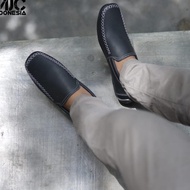 READY.. MJC Indonesia Slip On Casual Lofers Mj65 Black Shoes